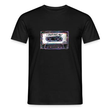 Kassette HipHop 90s - Männer T-Shirt - Schwarz - Vorne - AI Model Male 178 light (178cm)