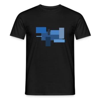 rectangle - Men's T-Shirt - black - Front - AI Model Male 178 light (178cm)