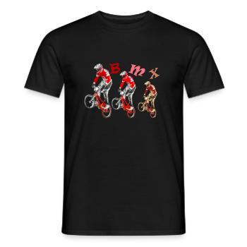 bmx - Männer T-Shirt - Schwarz - Vorne - AI Model Male 178 light (178cm)