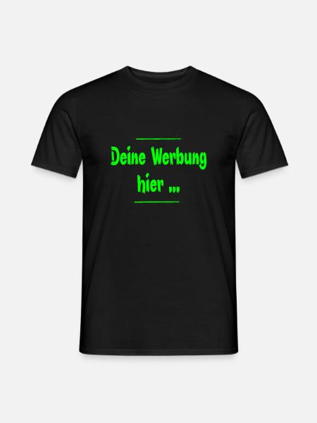 werbung - Männer T-Shirt - Schwarz