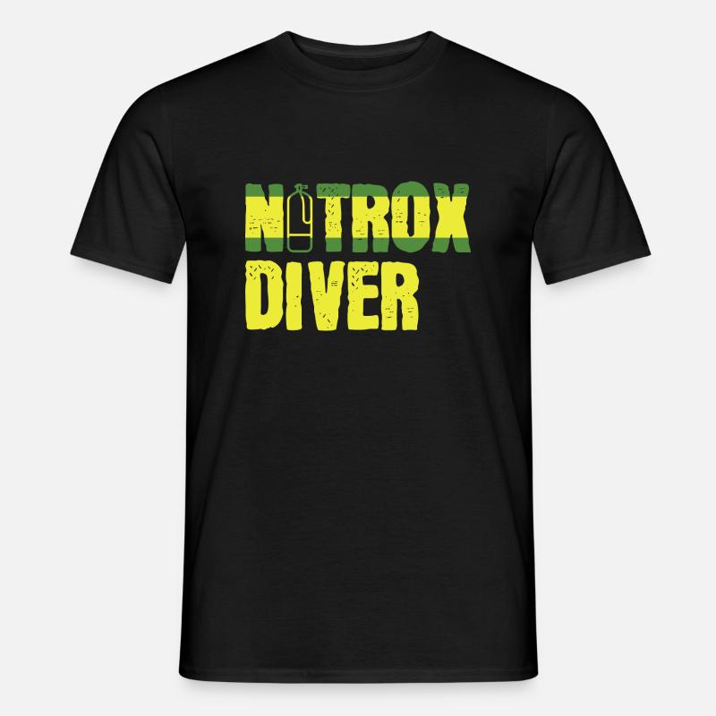 Nitrox Diver Suba Plongée Plongeurs - T-shirt homme - noir