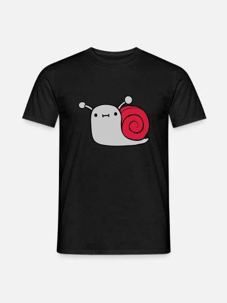 Small sweet snail - Men's T-Shirt - black