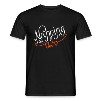 Dormir Sieste Deux Deux Grossesse - T-shirt homme - noir - Devant - AI Model Male 178 light (178cm)