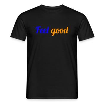 FEEL GOOD - Angebot für Wohlbefinden - Männer T-Shirt - Schwarz - Vorne - AI Model Male 178 light (178cm)
