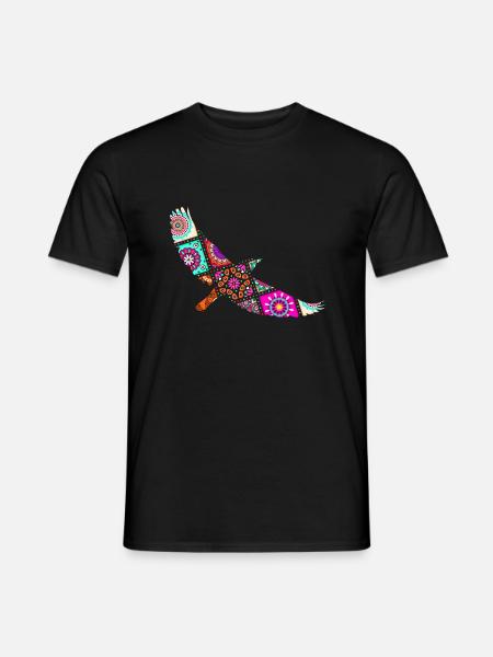 Mayan Hawk - Männer T-Shirt - Schwarz