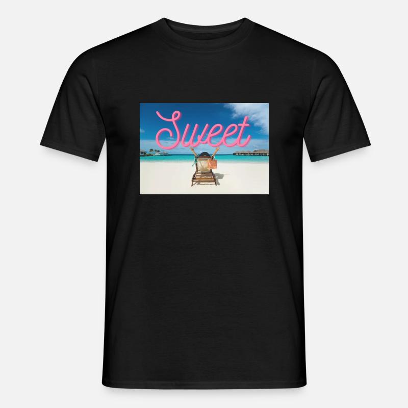 Cool, entspannt - Männer T-Shirt - Schwarz