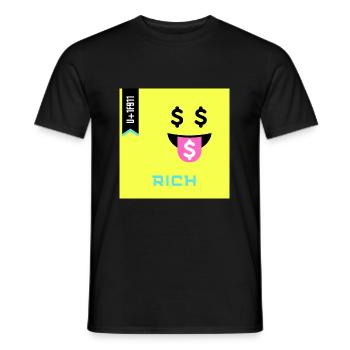 Emoji Day 2022 - Emoji Rich - Design A - Men's T-Shirt - black - Front - AI Model Male 178 light (178cm)