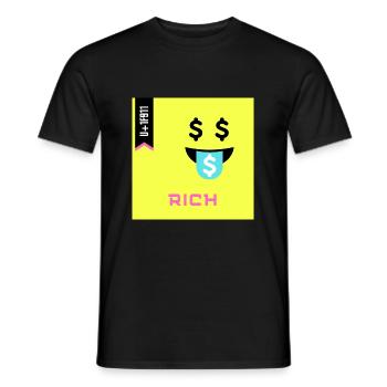 Emoji Day 2022 - Emoji Rich - Design B - Männer T-Shirt - Schwarz - Vorne - AI Model Male 178 light (178cm)
