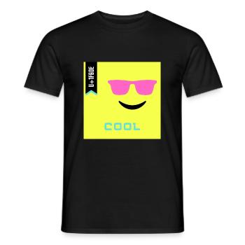 Emoji Day 2022 - Emoji Cool - Design A - Men's T-Shirt - black - Front - AI Model Male 178 light (178cm)