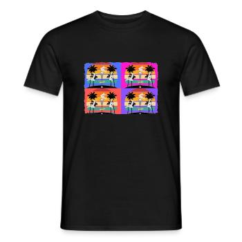 Hindernisparcours vs Hindernisparkuhr - Männer T-Shirt - Schwarz - Vorne - AI Model Male 178 light (178cm)