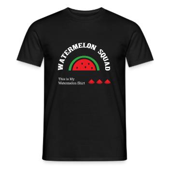 Melon tropical d'été Watermelon Squad - T-shirt homme - noir - Devant - AI Model Male 178 light (178cm)