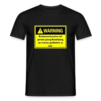 Krankenschweste Lustiger Spruch Nurse - Männer T-Shirt - Schwarz - Vorne - AI Model Male 178 light (178cm)