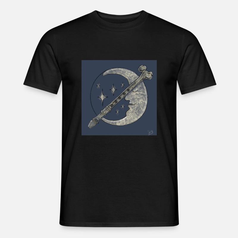 Enchanted bone background - Men’s T-shirt - black