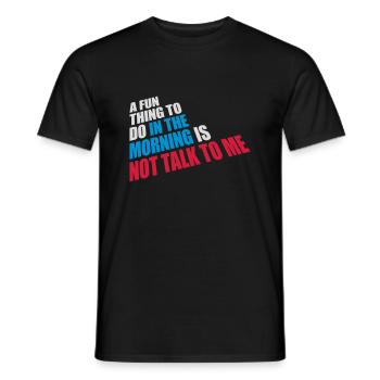 ne me parle pas - T-shirt homme - noir - Devant - AI Model Male 178 light (178cm)
