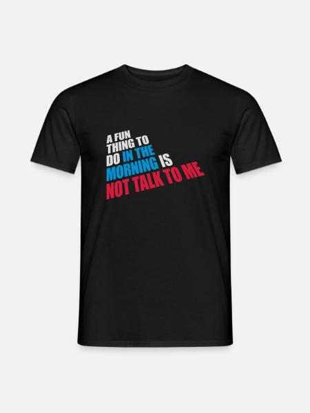 ne me parle pas - T-shirt homme - noir