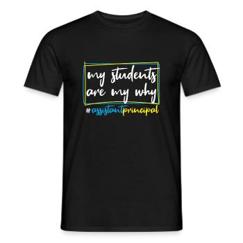 Directeur adjoint de l’école - T-shirt homme - noir - Devant - AI Model Male 178 light (178cm)