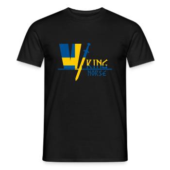 Wikinger Schweden - Männer T-Shirt - Schwarz - Vorne - AI Model Male 178 light (178cm)