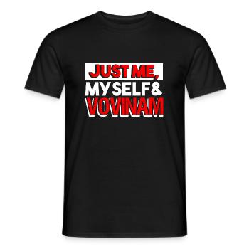 Vovinam Just Me Myself And Vovinam - Men's T-Shirt - black - Front - AI Model Male 178 light (178cm)