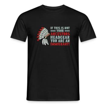 Proud Indigenous People Native American's Day - Männer T-Shirt - Schwarz - Vorne - AI Model Male 178 light (178cm)