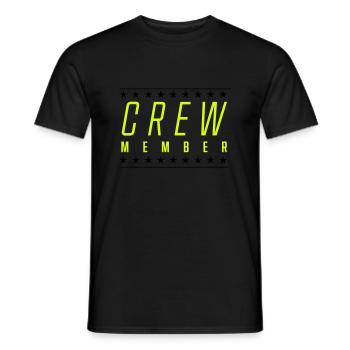 Membre d’équipage - T-shirt homme - noir - Devant - AI Model Male 178 light (178cm)
