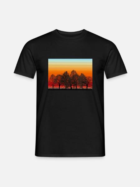 Dämmerung - Männer T-Shirt - Schwarz