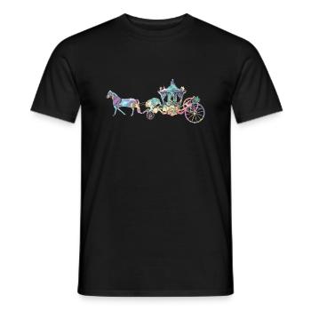 Silhouette de carrosse - T-shirt homme - noir - Devant - AI Model Male 178 light (178cm)