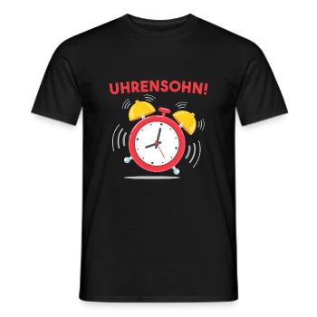 Uhrensohn - Männer T-Shirt - Schwarz - Vorne - AI Model Male 178 light (178cm)