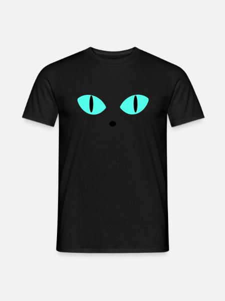 Blaue Augen - Männer T-Shirt - Schwarz