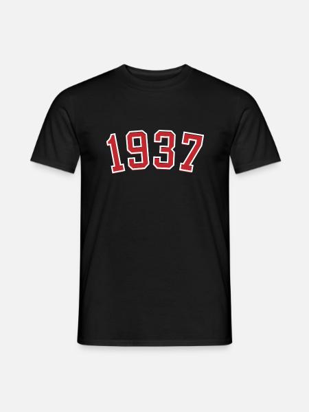 Année de naissance sport 1937 - T-shirt homme - noir