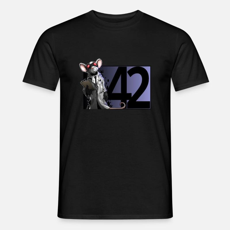 42 - Männer T-Shirt - Schwarz
