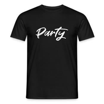 Partei - Männer T-Shirt - Schwarz - Vorne - AI Model Male 178 light (178cm)