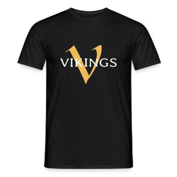 Vikings - Männer T-Shirt - Schwarz - Vorne - AI Model Male 178 light (178cm)