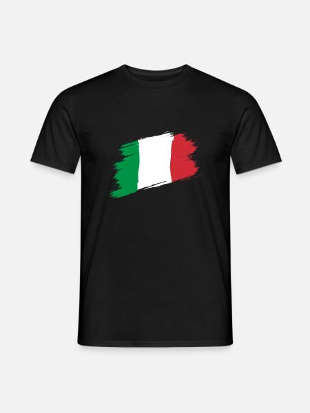 Italy flag - Men's T-Shirt - black