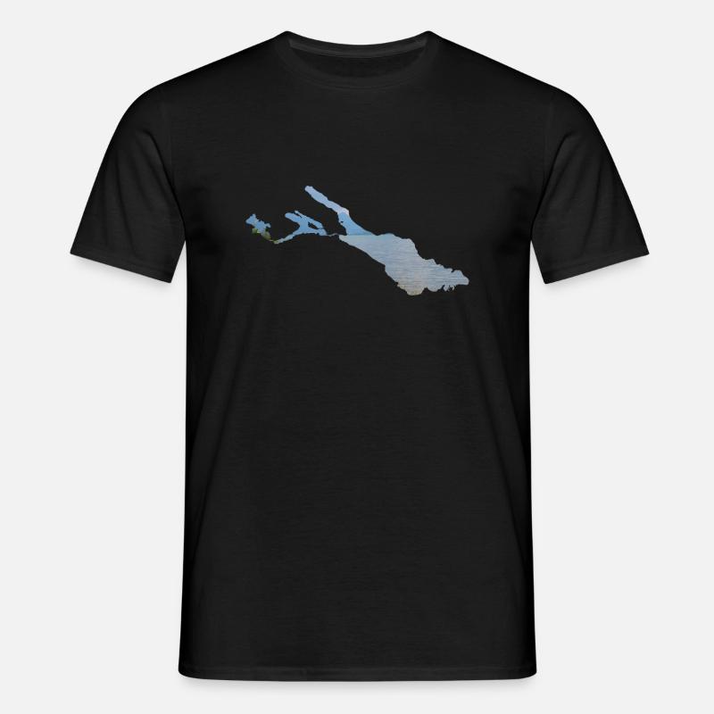 Bodensee - Männer T-Shirt - Schwarz