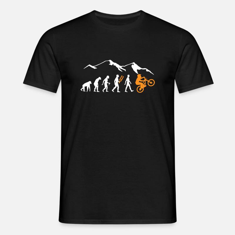 Evolution mountain bikers - Men's T-Shirt - black