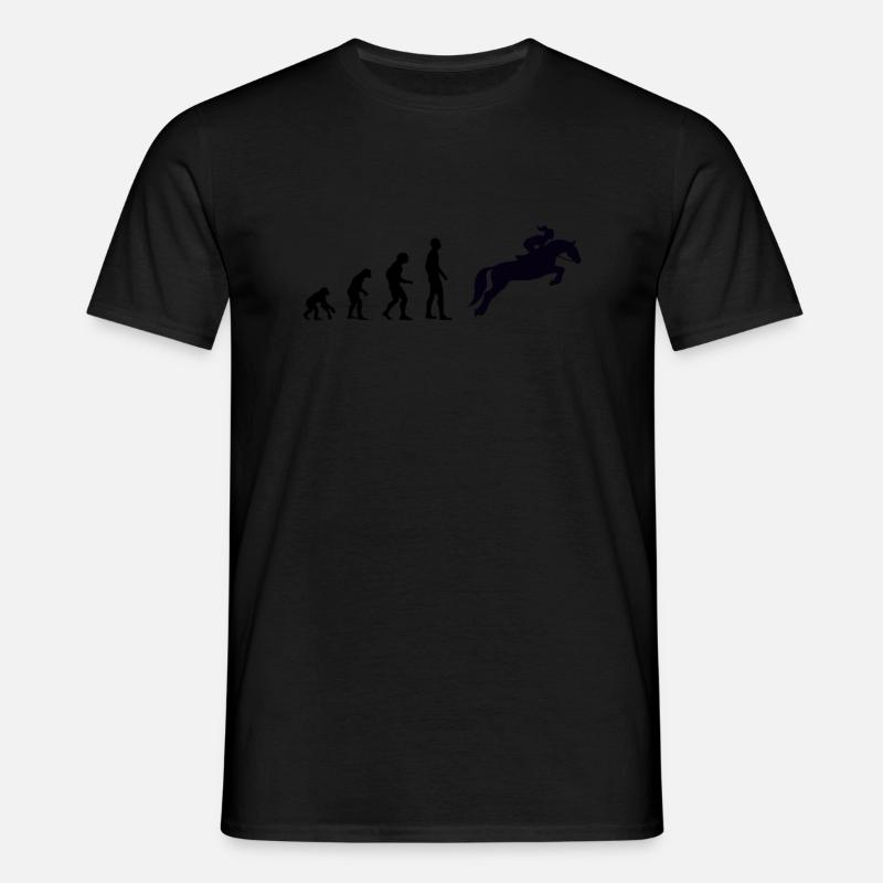 Evolution - Reiterin - Männer T-Shirt - undefined