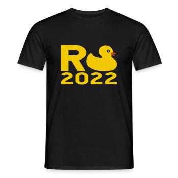 Rente 2022 Ente - Männer T-Shirt - Schwarz - Vorne - AI Model Male 178 light (178cm)