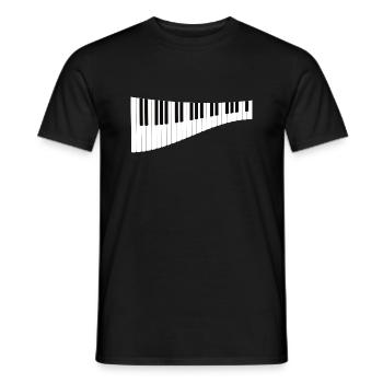 Keyboard for musicians - Men's T-Shirt - black - Front - AI Model Male 178 light (178cm)