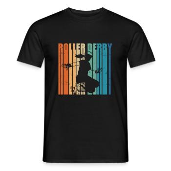 Roller derby - T-shirt homme - noir - Devant - AI Model Male 178 light (178cm)