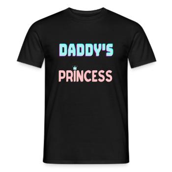 Daddys Prinzessin - Männer T-Shirt - Schwarz - Vorne - AI Model Male 178 light (178cm)