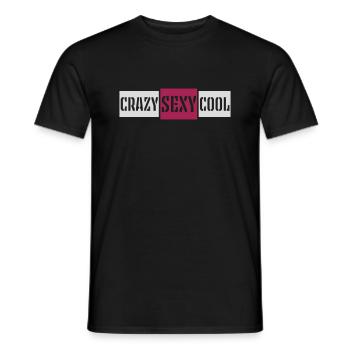 design cool sexy fou - T-shirt homme - noir - Devant - AI Model Male 178 light (178cm)