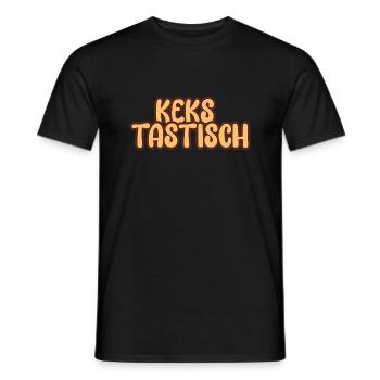 Biscuit Tastic Chocolate Cookies - Men's T-Shirt - black - Front - AI Model Male 178 light (178cm)