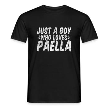 Juste un garçon qui aime la paella 3 - T-shirt homme - noir - Devant - AI Model Male 178 light (178cm)