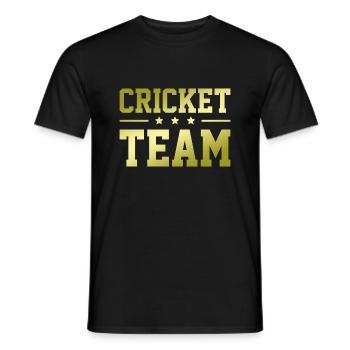 Cricket Team - Männer T-Shirt - Schwarz - Vorne - AI Model Male 178 light (178cm)