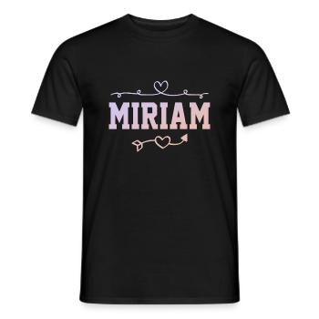 Miriam - Men's T-Shirt - black - Front - AI Model Male 178 light (178cm)