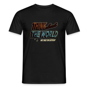 environmentalist be eco alternatively green - Männer T-Shirt - Schwarz - Vorne - AI Model Male 178 light (178cm)