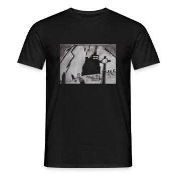 100 0062 - Men's T-Shirt - black - Front - AI Model Male 178 light (178cm)