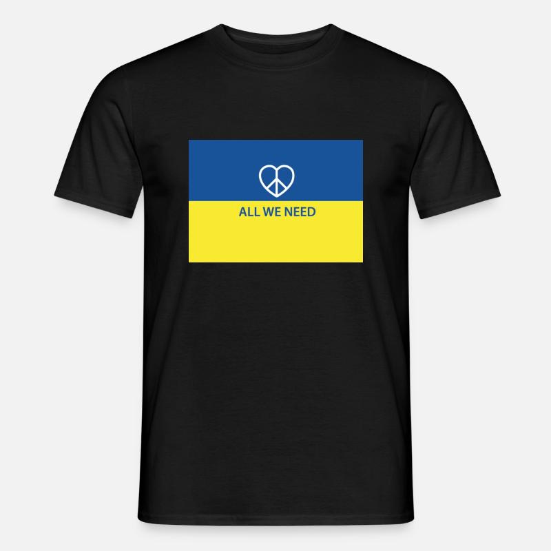 ALL WE NEED - Männer T-Shirt - Schwarz