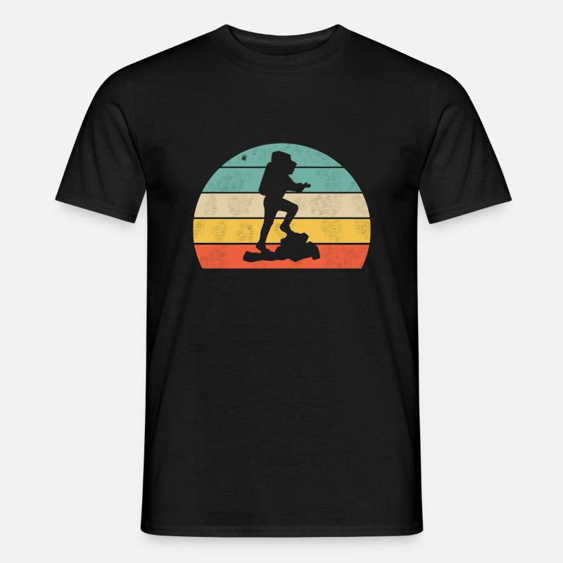 Wandern - Männer T-Shirt - Schwarz