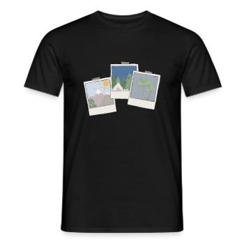 Bilder Trio - Männer T-Shirt - Schwarz - Vorne - AI Model Male 178 light (178cm)